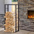 Firewood Storage Log Rack Holder, Indoor/Outdoor Metal Heavy Duty Firewood Storage Holder, Vertical Log Holder for Fireplace Deocr Patio Deck