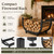 Indoor Firewood Rack, Compact Metal Wood Holder Stove, Patio, Cabin