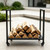 XINMAIZI Firewood Rack Indoor and Outdoor with Wheels