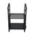 PODSJD 2-Tier Firewood Rack with Animal Pattern, Tool Hooks, 29.92" Black
