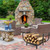 YANGXIQ U Shaped 30" Heavy Duty Metal Firewood Rack, Fireplace Log Holder for Wood Storage