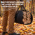 SLEKVERSA 3FT Steel Firewood Rack with Log Carrier Bag & Hook