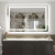 ODDSAN 55x40 LED Lighted Bathroom Mirror for Vanity Wall