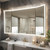 VUMALL 60x36 Trifold Bathroom Mirror with Lights, Removable Magnifier, 180° Foldable LED Vanity Mirror, Front & Backlit, Wall Mounted, Anti-Fog, Stepless Dimming & 3 Color Temperature Changing