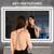 LOAAO 60"X40" LED Bathroom Mirror Black Framed