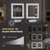 LOAAO 30"X36" LED Bathroom Mirror Black Framed