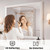 Amorho Bathroom Mirror for Wall 48x40 Inch, White Metal Framed