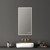 Blossom Smart LED Mirror for Bathroom 18x36, Black Frame Backlit Vanity Mirror with Lights, Dimmable, 3 Color Temperatures, Anti-Fog, Shatter-Proof, High CRI 90+, Hardwired/Plug-in Mounting