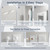 ISKM 84x32 LED Mirror for Bathroom, Front and Back Lit, Anti-Fog, Dimmable