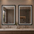USHOWER 2 Pack 30x40 Inch Black Mirror with Light Frame, Shatter-Proof