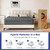 VERHOPE 12 Inch Queen Medium Firm Memory Foam Hybrid Mattress in a Box