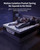 VERINOTE 12 Inch Queen Mattress, Medium Firm Hybrid Memory Foam, 7-Zone Body Support for Pressure Relief, Motion Isolation, Queen Mattress in a Box, White Breathable Textured Fabric Mattresses
