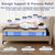 VERHOPE 12 Inch Full Medium Firm Memory Foam Hybrid Mattress in a Box