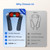 PHILIPS Cordless Shiatsu Neck and Back Massager with Heat, Gift for Women