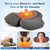 Upgraded 3 in-1 Neck Massager Pillow with Heat, Vibration & Traction