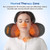 Upgraded 3 in-1 Neck Massager Pillow with Heat, Vibration & Traction