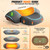 3in1 Cordless Neck Massager Pillow with Heat,Thera Pillow Traction Massager