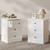 wanan Nightstands Set of 2 with Hidden Drawer, White