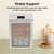 Dehydrator Silver, Food Dehydrator with 18 Grids and 800W Power