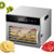Food Dehydrator Machine, Stainless Steel 6-Tray Dryer with Timer & Recipes
