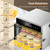 Food Dehydrator Machine, Stainless Steel 6-Tray Dryer with Timer & Recipes