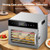 Food Dehydrator Machine with 6 Stackable Stainless Steel Trays, 24H Timer & Temp Control, Electric Food Dryer for Jerky & Fruits