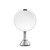 simplehuman 8" Round Sensor Makeup Mirror with Touch-Control Dual Light Settings, 5x Magnification, Rechargeable and Cordless, Brushed Stainless Steel