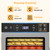 Suteck 10-Tray Food Dehydrator, Stainless Steel, 4 Presets for Jerky&Fruit