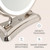 Zadro 12" Glamour LED Makeup Mirror with Lights and Magnification 5X/1X Touch Control Mirror with Lights for Makeup Desk (X-Large | 5X/1X | 12" W x 16" H | LED, Polished Nickel)