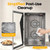 Food Dehydrator Silver 18-Grid, Dehydrator with 600W and 12H Timer