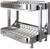 Stainless Steel Dish Drying Rack with Drain Board & Utensil Holder
