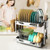 Stainless Steel Dish Drying Rack with Drain Board & Utensil Holder