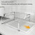 Stainless Steel Dish Drying Rack with Drain Tray, Space-Saving Kitchen