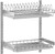 2-Tier Dish Drying Rack Wall Mounted Stainless Steel Drain Rack(2-Tier)