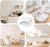 UXUGHGHTI TwoTier Dish Drying Rack with Drain Spout & Utensil Holder, White