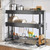Over Dish Drying Rack Stainless Steel 2 Tier Adjustable