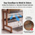 Large Over-Sink Dish Drying Rack With Flip-Down Doors & Stable Base