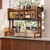 Large Over-Sink Dish Drying Rack With Flip-Down Doors & Stable Base
