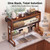 Large Over-Sink Dish Drying Rack With Flip-Down Doors & Stable Base