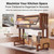 Large Over-Sink Dish Drying Rack With Flip-Down Doors & Stable Base