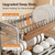 Wooden Dish Drying Rack for Kitchen Counter,Stainless Steel Dish Drainer
