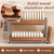 Wooden Dish Drying Rack for Kitchen Counter,Stainless Steel Dish Drainer