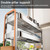 Dish Drying Rack Over Sink, 2 Tier Stainless Steel Kitchen Drainer