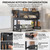 Over Sink Dish Drainer, Dustproof Cabinet, Knife Block, Black