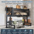 Over Sink Dish Drainer, Dustproof Cabinet, Knife Block, Black