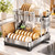 Dish Drying Rack for Kitchen Counter, 2 Tier Foldable Kitchen Dish Rack