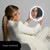 Ilios Lighting 1x Magnification Cordless Rechargeable LED Makeup Mirror — Magnetic Detachable, 2X Brighter Dimmable Light, 360° Tilt, Handheld or Tabletop, Perfect for Vanity & Travel