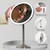 Ilios Lighting 1x Magnification Cordless Rechargeable LED Makeup Mirror — Magnetic Detachable, 2X Brighter Dimmable Light, 360° Tilt, Handheld or Tabletop, Perfect for Vanity & Travel