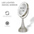 Zadro Lighted Makeup Mirror 10X Magnification LED 11" Dia Makeup Mirror with Lights and Magnification C Battery Operated