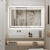 TheiaMo 40"x 24" Led Mirror for Bathroom with Front and Backlight